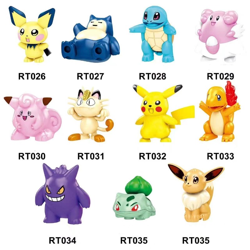 Lego Set Creator - Juguete de ensamblaje de Pokémon, minifiguras