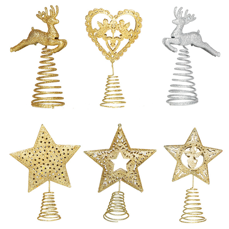 Star Tree Topper - Decoración de estrella superior para árbol