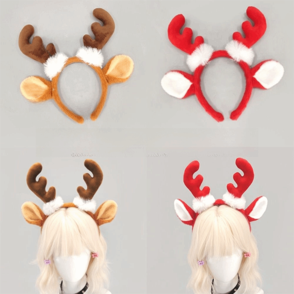 Reindeer Antlers Headband - Diadema de Astas Realistas, Linda, de