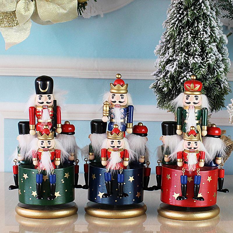 Nutcracker Figurine - Caja de música navideña divertida, caja
