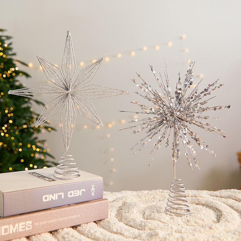 Star Tree Topper - Adornos para árbol de Navidad de