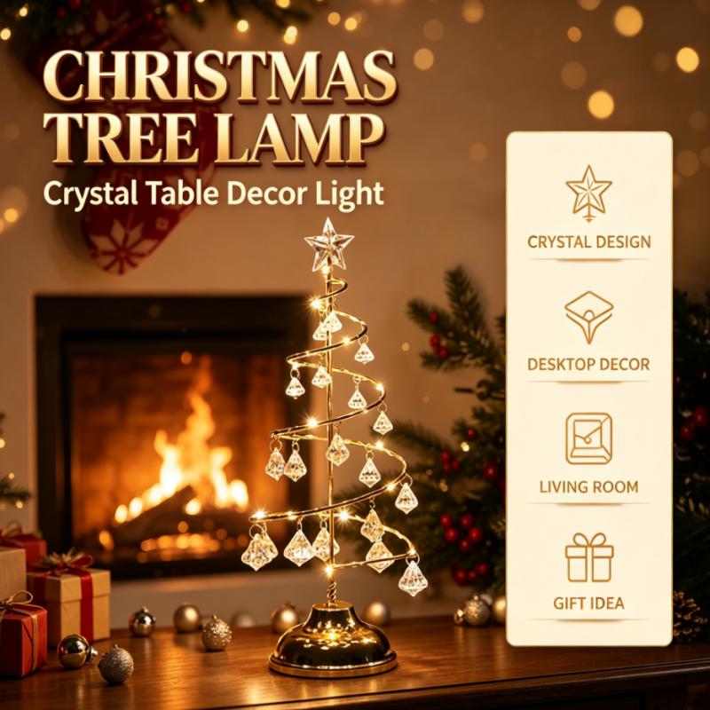 Star Tree Topper - Lámpara de Mesa con Forma de