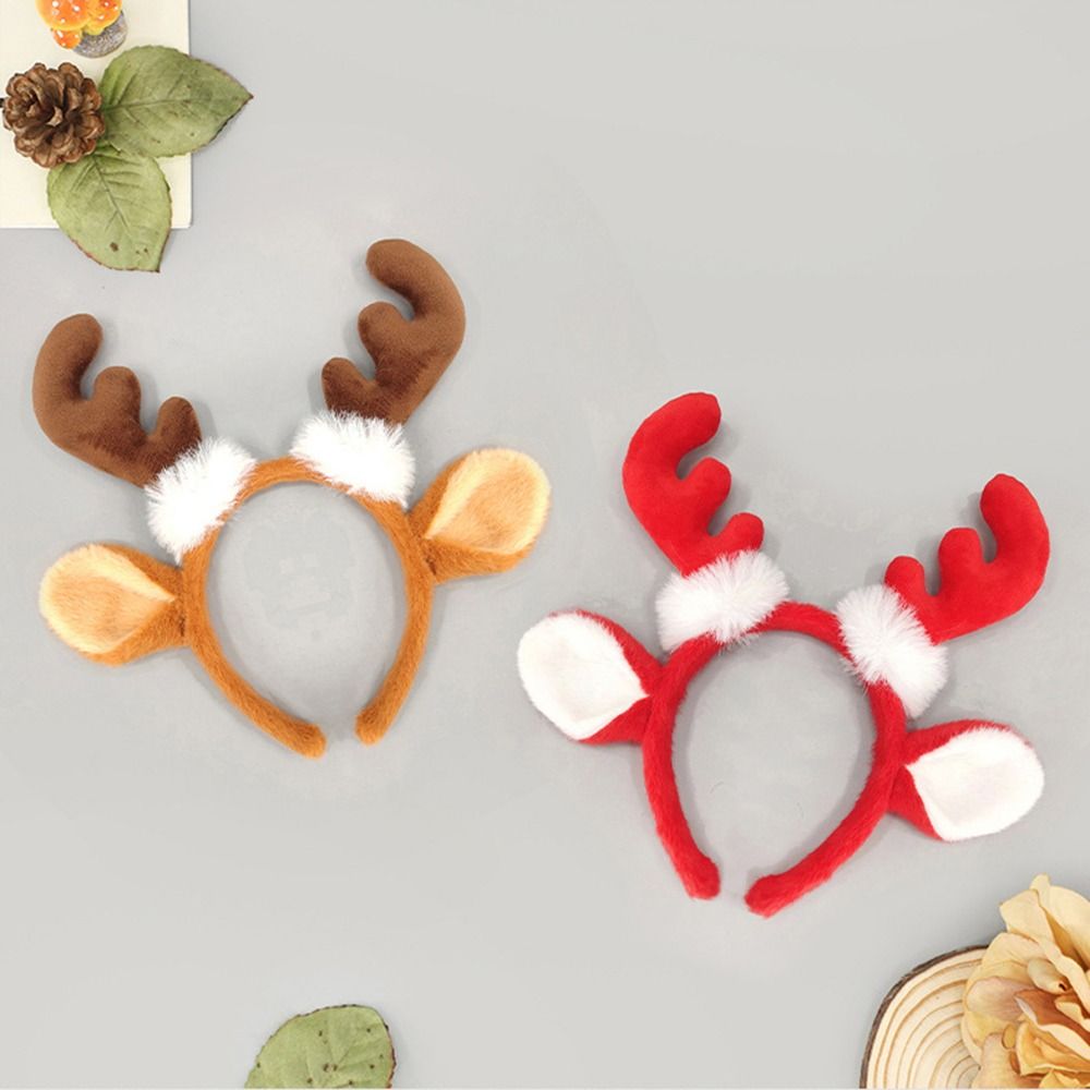 Diadema de peluche con cuernos - Reindeer Antlers Headband reseña y precio