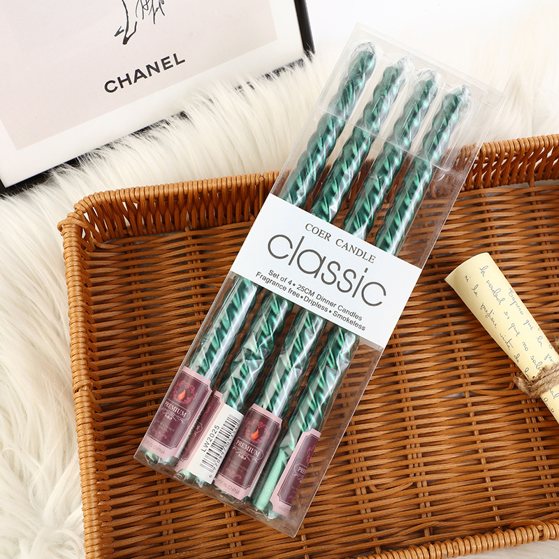 Candelabro roscado de colores  - Holiday Candle Set reseña y precio