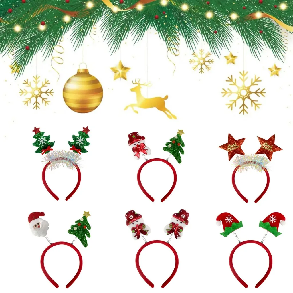 10 Uds. Diadema navideña con a - Reindeer Antlers Headband reseña y precio