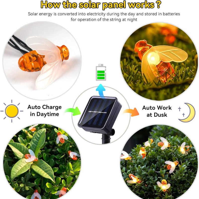 Guirnalda de Luces Solares con - Christmas Lights Outdoor reseña y precio