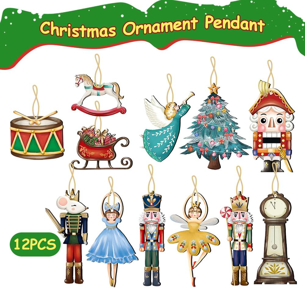 12 unids/set de colgante de tí - Nutcracker Figurine reseña y precio