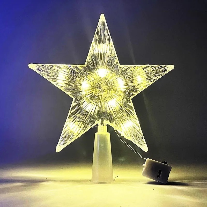 Decoración navideña de 15cm, a - Star Tree Topper reseña y precio