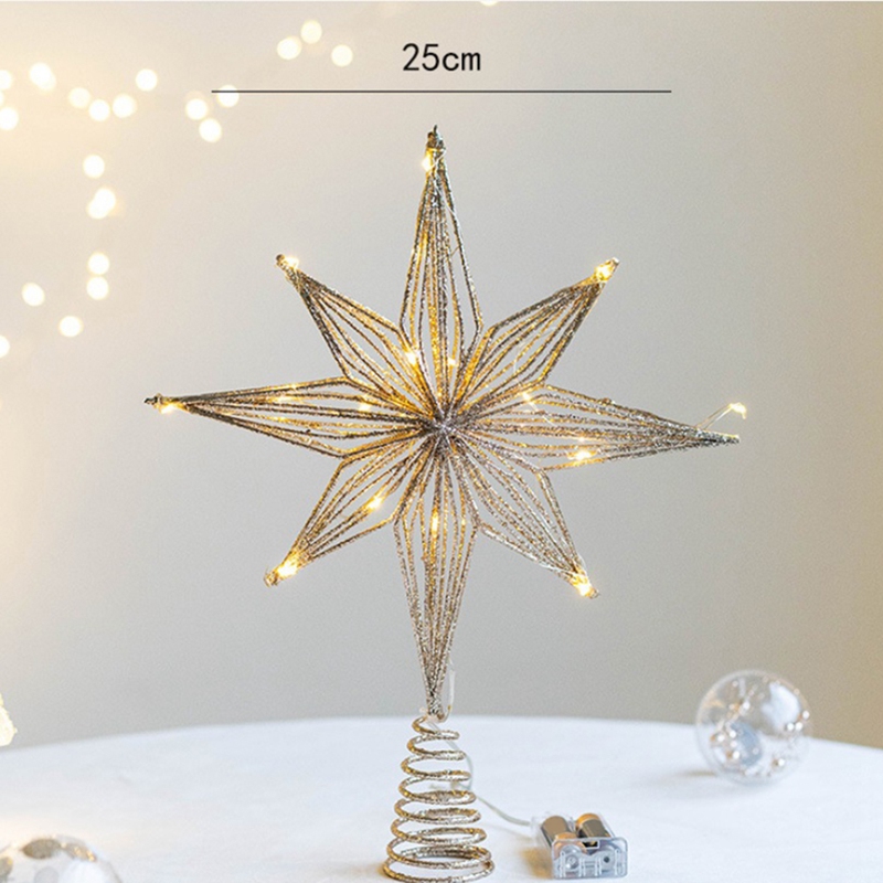 Adornos de árbol de Navidad, l - Star Tree Topper reseña y precio
